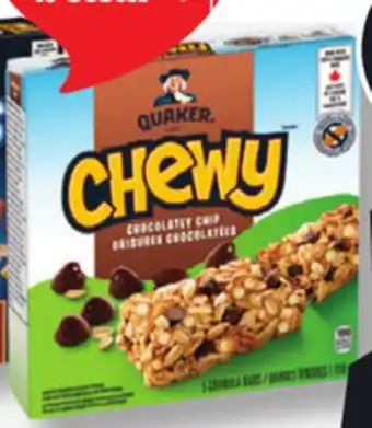 IGA QUAKER CHEWY BARS offer