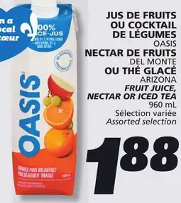 IGA OASIS FRUIT JUICE offer