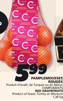 IGA COMPLIMENTS RED GRAPEFRUITS offer