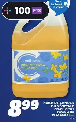 IGA COMPLIMENTS CANOLA OIL offer