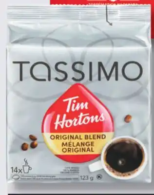 IGA TIM HORTONS TASSIMO COFFEE OR HOT CHOCOLATE offer