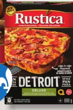 IGA RUSTICA FROZEN PIZZA offer