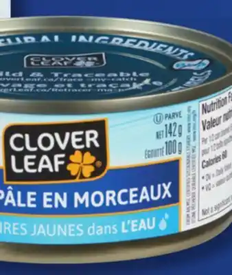 IGA CLOVER LEAF LIGHT TUNA offer