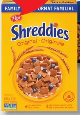 IGA POST SHREDDIES CEREAL offer