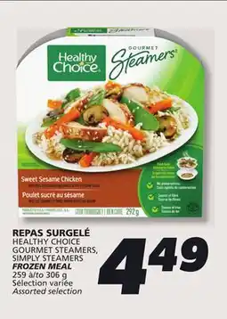 IGA HEALTHY CHOICE GOURMET STEAMERS FROZEN MEAL offer