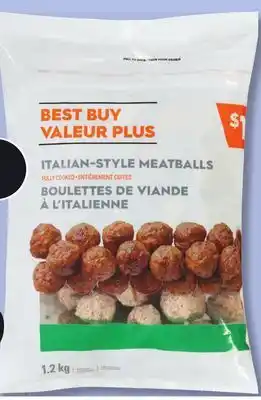 IGA VALEUR PLUS FROZEN ITALIAN-STYLE MEATBALLS offer