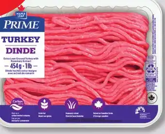 IGA MAPLE LEAF PRIME EXTRA LEAN GROUND TURKEY offer