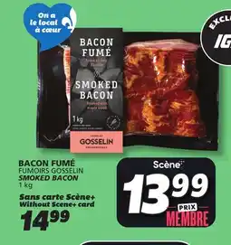 IGA FUMOIRS GOSSELIN SMOKED BACON offer