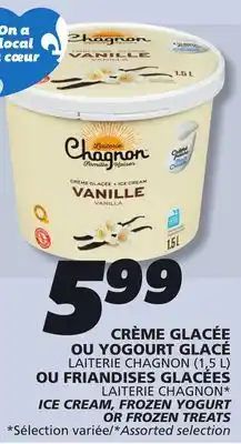 IGA LAITERIE CHAGNON ICE CREAM, FROZEN YOGURT OR FROZEN TREATS offer