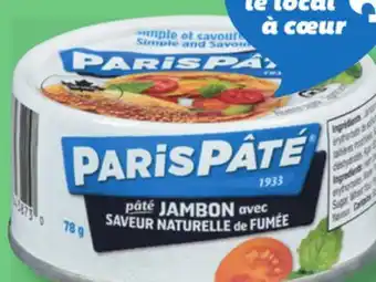 IGA PARIS PÂTÉ BEANS OF MEAT SPREAD offer