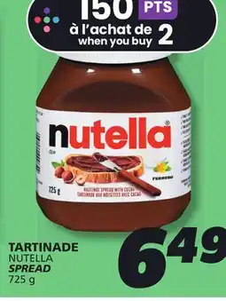 IGA NUTELLA SPREAD offer