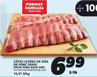 IGA FRESH PORK BACK RIBS offer