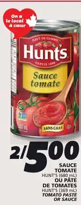 IGA TOMATO PASTE OR SAUCE offer