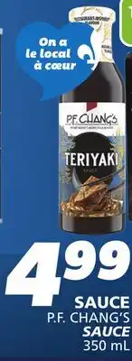 IGA P.F. CHANG'S SAUCE offer