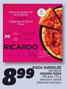 IGA RICARDO FROZEN PIZZA offer