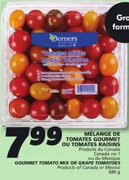 IGA GOURMET TOMATO MIX OR GRAPE TOMATOES offer