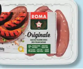 IGA ROMA FRESH ITALIAN SAUSAGES offer