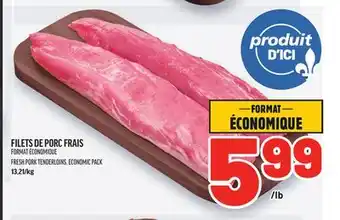 Metro FILETS DE PORC FRAIS | FRESH PORK TENDERLOINS offer