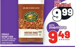 Metro CÉRÉALES NATURE'S PATH | NATURE'S PATH CEREAL offer