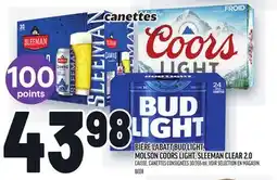 Metro BIÈRE LABATT BUD LIGHT, MOLSON COORS LIGHT, SLEEMAN CLEAR 2.0 | BEER offer