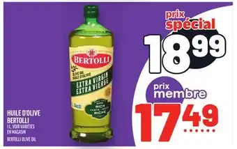 Metro HUILE D'OLIVE BERTOLLI | BERTOLLI OLIVE OIL offer