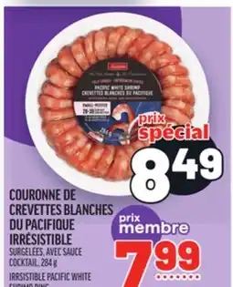 Metro COURONNE DE CREVETTES BLANCHES DU PACIFIQUE IRRÉSISTIBLE | IRRSISTIBLE PACIFIC WHITE SHRIMP RING offer