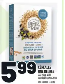 Metro CÉRÉALES ONE DEGREE | ONE DEGREE CEREAL offer