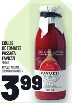 Metro COULIS DE TOMATES PASSATA FAVUZZI | FAVUZZI PASSATA STRAINED TOMATOES offer