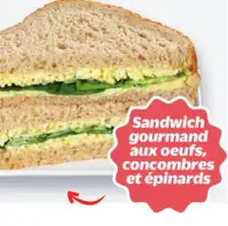 Metro SANDWICH GOURMAND AUX OEUFS, CONCOMBRES ET ÉPINARDS offer