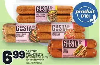 Metro SAUCISSES VÉGANES GUSTA | GUSTA VEGAN SAUSAGES offer