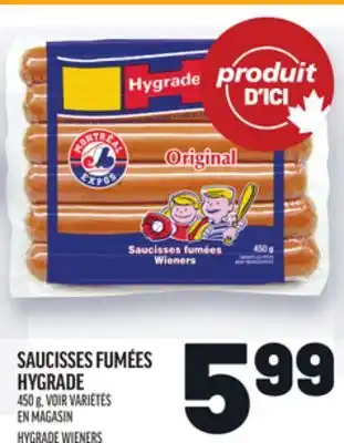 Metro SAUCISSES FUMÉES HYGRADE | HYGRADE WIENERS offer