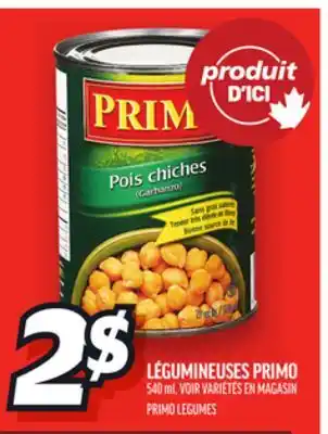 Metro LÉGUMINEUSES PRIMO | PRIMO LEGUMES offer