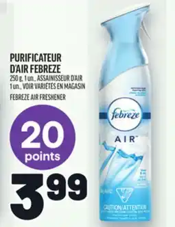 Metro PURIFICATEUR D'AIR FEBREZE | FEBREZE AIR FRESHENER offer