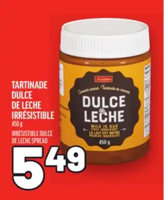 Metro TARTINADE DULCE DE LECHE IRRÉSISTIBLE | IRRÉSISTIBLE DULCE DE LECHE SPREAD offer