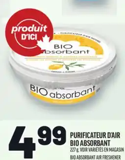 Metro PURIFICATEUR D'AIR BIO ABSORBANT | BIO ABSORBANT AIR FRESHENER offer