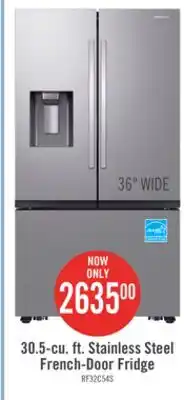 The Brick Samsung 36 31 Cu. Ft. Full Depth French-Door Refrigerator - Stainless Steel - RF32CG5400SRAA offer