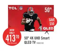 The Brick TCL 50 QLED Pro 4K UHD HDR Pro+ 60Hz Google Smart TV (50Q651G-CA) offer