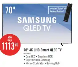 The Brick Samsung 70 QLED Edge-Lit 4K UHD Quantum HDR 60Hz Smart TV (QN70Q60DAFXZC) offer