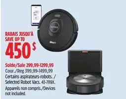 Canadian Tire SHARK Selected Robot Vacs offer