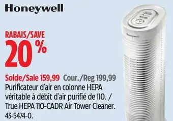 Canadian Tire True HEPA 110-CADR Air Tower Cleaner offer