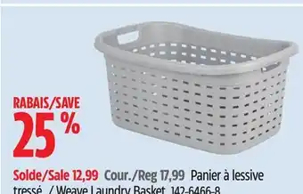 Canadian Tire Sterilite Weave Laundry Basket offer