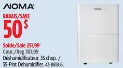 Canadian Tire NOMA 35-Pint Dehumidifier offer