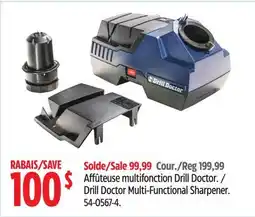 Canadian Tire Drill Doctor Multi-Functional Sharpener offer