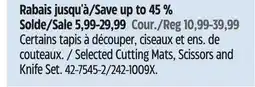 Canadian Tire Master Chef Selected Cutting Mats, Scissors and Knife Set offer