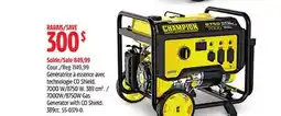 Canadian Tire Champion Power Equipment 8750W Gas Generator with CO Shield. 389cc offer