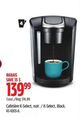 Canadian Tire Keurig K-Select, Black offer