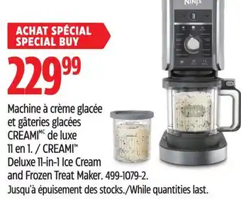 Canadian Tire Ninja CREAMI Deluxe 11-in-1 Ice Cream and Frozen Treat Maker offer