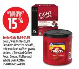 Canadian Tire Selected Coffee Pods, Ground Coffee and Whole Bean Coffee offer