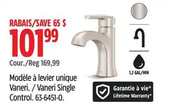 Canadian Tire Pfister Vaneri Single Control offer