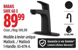 Canadian Tire Pfister Matlock 1-Handle offer